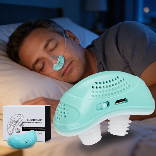 Micro CPAP device in use - lifestyle
