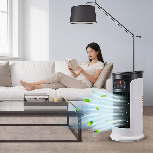 Portable air conditioner in living room - lifestyle