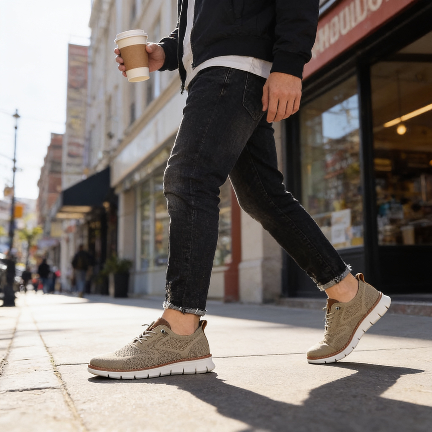 Comfortable shoes in use - lifestyle