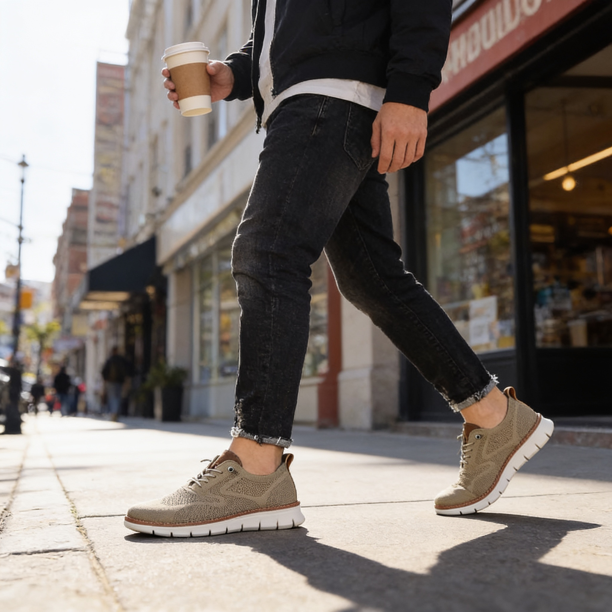 Comfortable shoes in use - lifestyle
