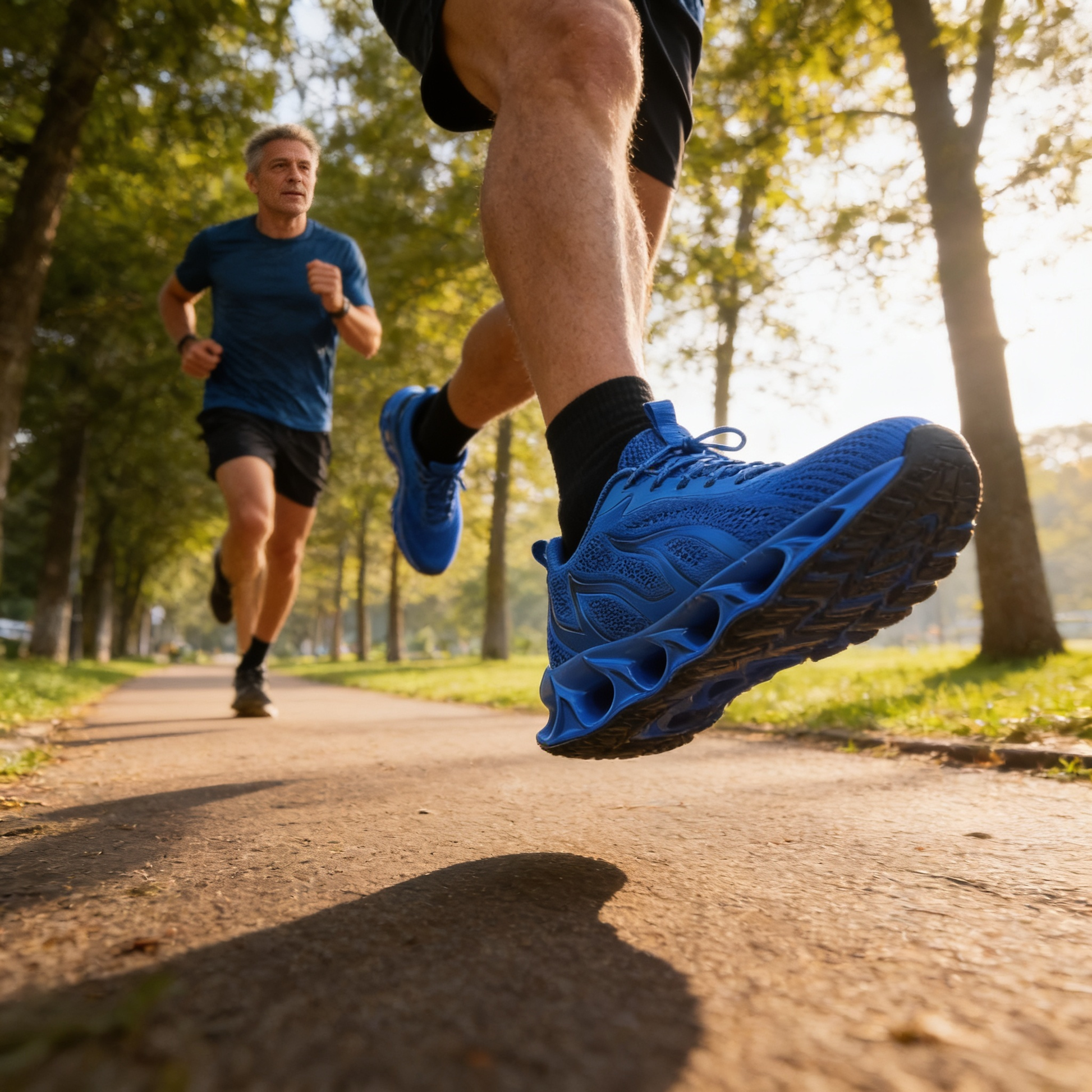 Orthopedic running shoes in use - lifestyle