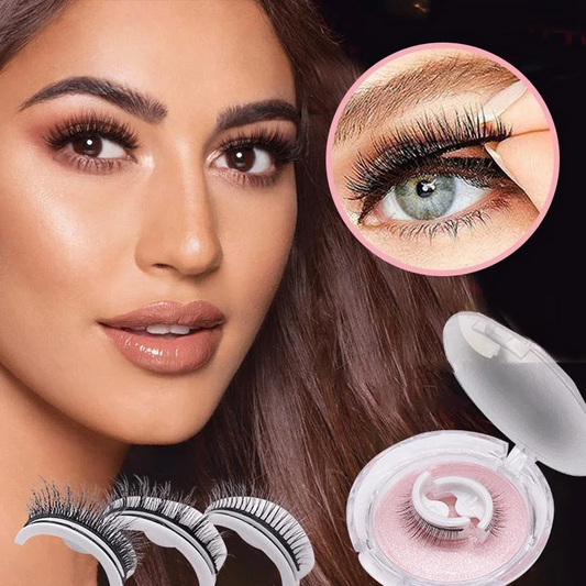 Self-Adhesive Reusable Eyelashes – Premium No-Glue Lash Set