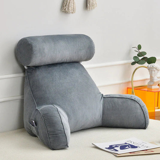 Reading Bed Pillow with Arms – Back & Neck Support Backrest