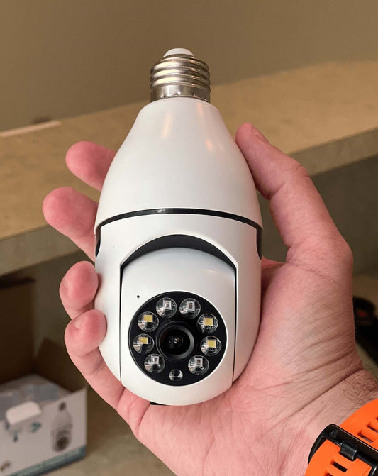 Security Light Bulb Camera – 360° HD Home Surveillance Cam